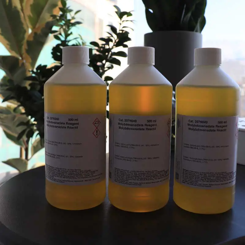 ریجنت 500 میلی‌لیتری مولیبدووانادات Hach کد 2076049