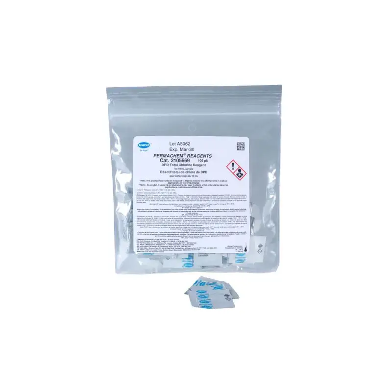 بالشتک پودر ریجنت کلر کل Hach DPD کد 2105669