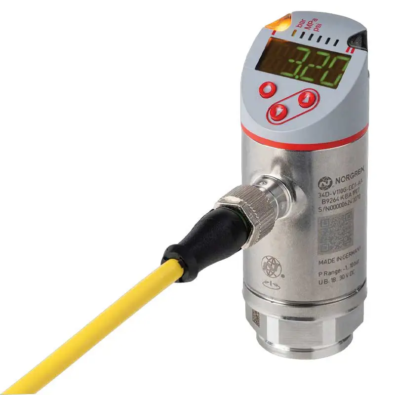 سنسور فشار دیجیتال Norgren 34D کد 34D-V110G-DD1-AA