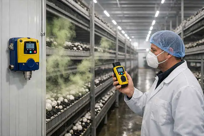 گاز دتکتور آمونیاک برای سالن پرورش قارچ