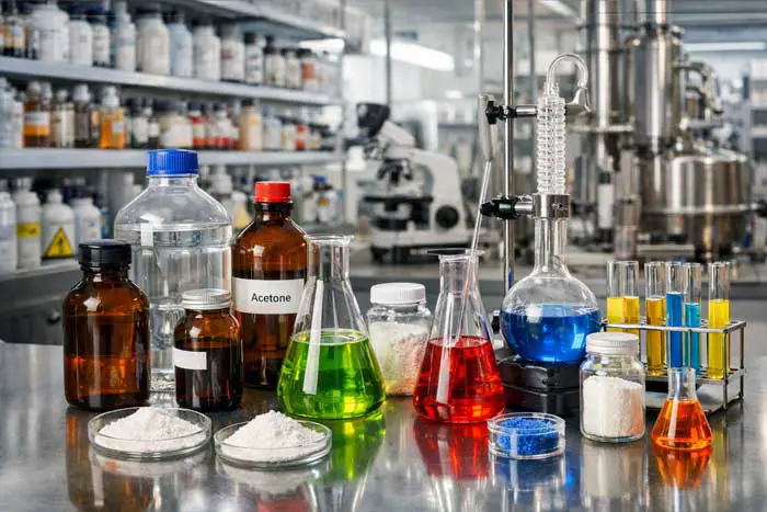 انواع مواد شیمیایی صنعتی و آزمایشگاهی