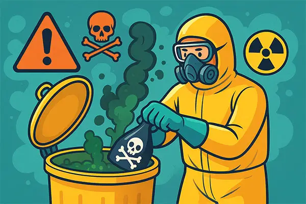 چگونگی دفع ایمن مواد شیمیایی