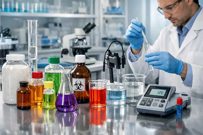 مواد شیمیایی برای کنترل کیفیت آب و فاضلاب