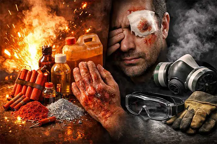 خطرات مواد شیمیایی در چهارشنبه سوری