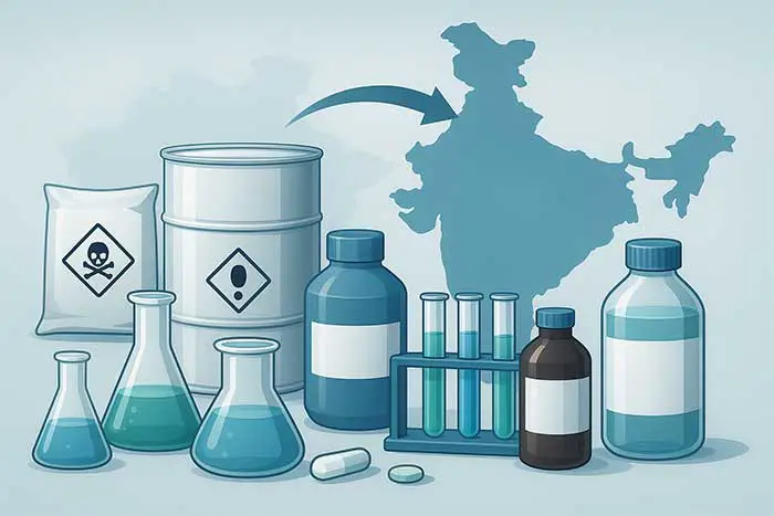 واردات مواد شیمیایی از هند