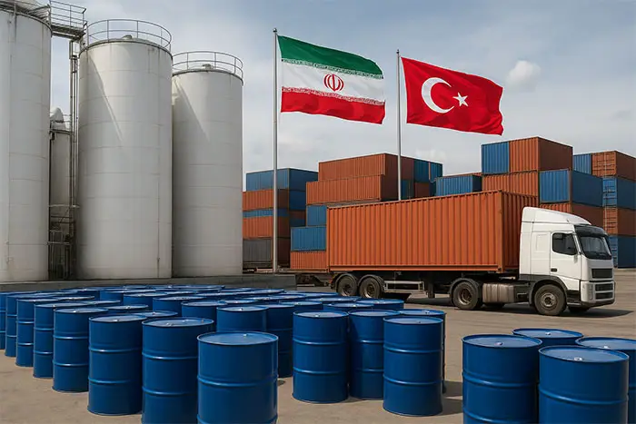 صادرات مواد شیمیایی به ترکیه